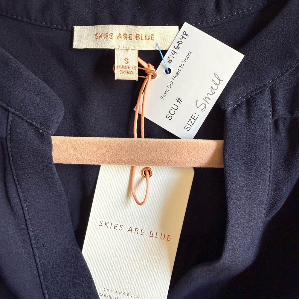 Skies Are Blue Midnight Sleeveless Top